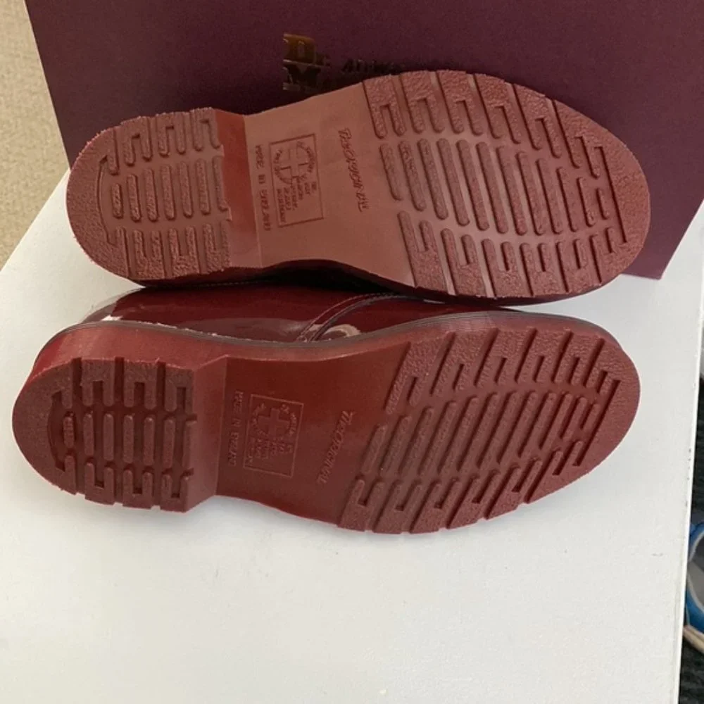 ❗️SOLD❗️Dr Martens 1461 Mono Oxblood Patent Leather Size 6 - Picture 7 of 10